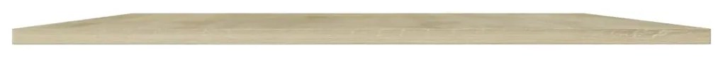 Prateleiras estante 4pcs 80x20x1,5cm contraplacado cor carvalho