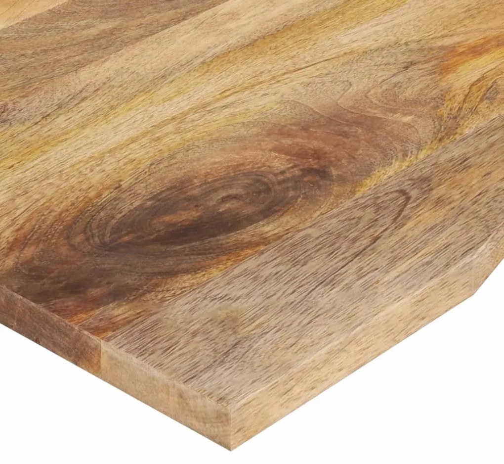 Tampo de mesa com curva 80x50x2,5 cm mangueira áspera maciça