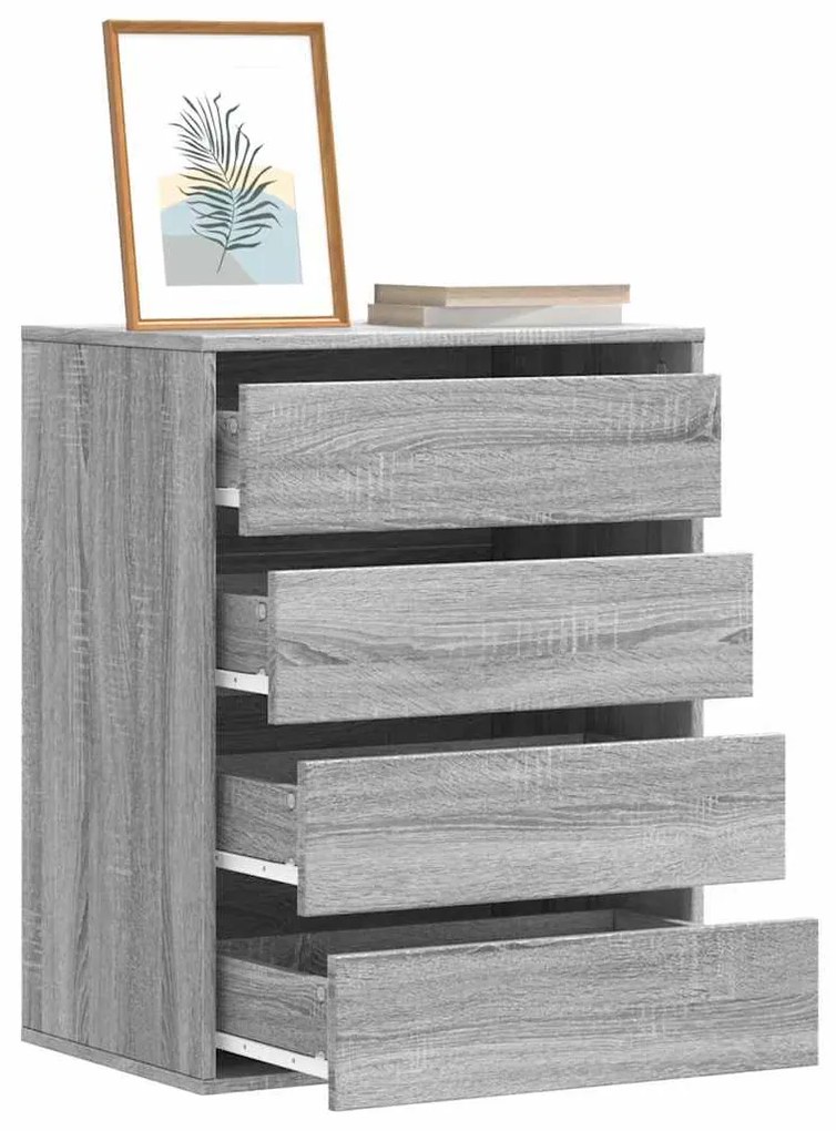 vidaXL Cómoda 60x41x76 cm derivados de madeira cinzento sonoma