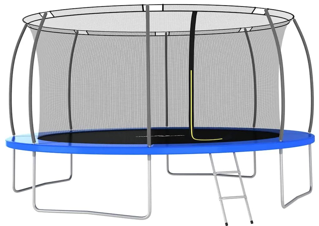 Conjunto de trampolim redondo 460x80 cm 150 kg