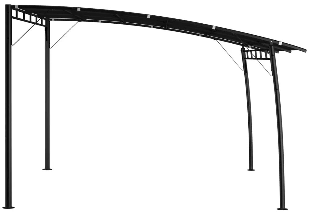Toldo para-sol de jardim 4x3x2,55 m antracite