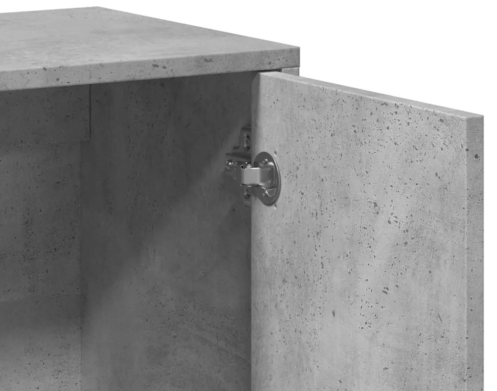 Aparadores 2 pcs 60x31x70 cm derivados madeira cinzento cimento