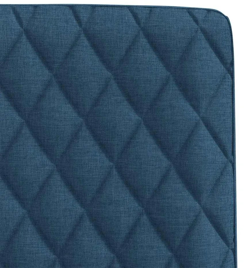 Cadeiras de jantar 6 pcs tecido azul