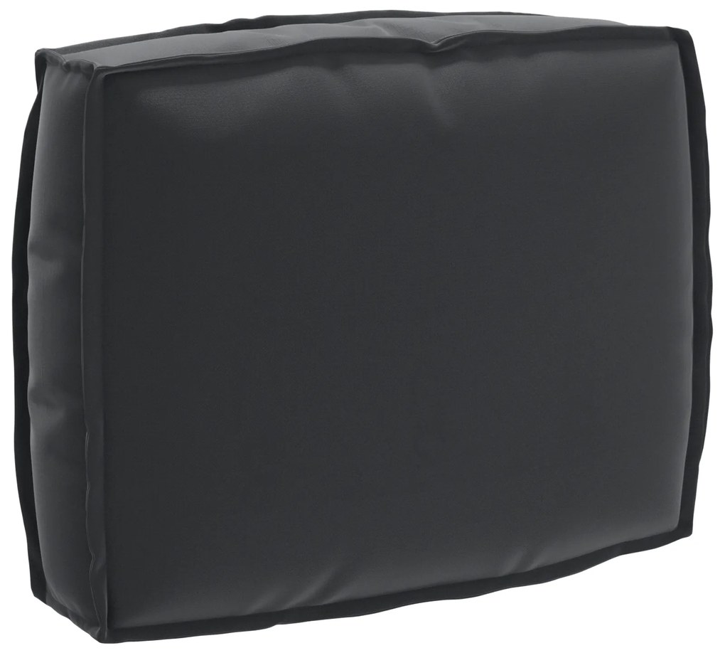 vidaXL Almofada de palete para encosto Preto 50 x 40 x 12 cm