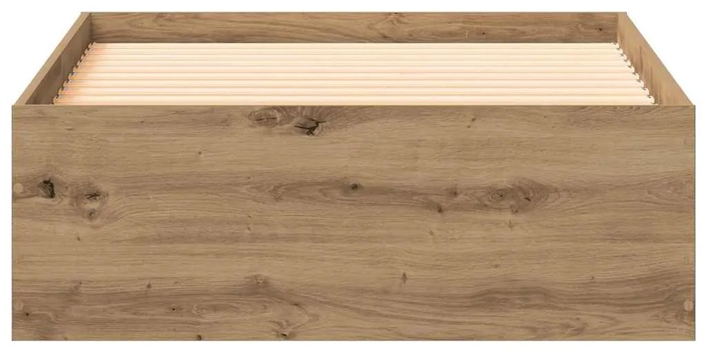 Cama vidaXL Artisan Carvalho 90x200 cm Madeira Engenheirada