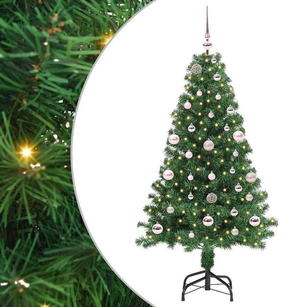 vidaXL Árvore de Natal Artificial Verde 150 cm PVC, Aço e Plástico