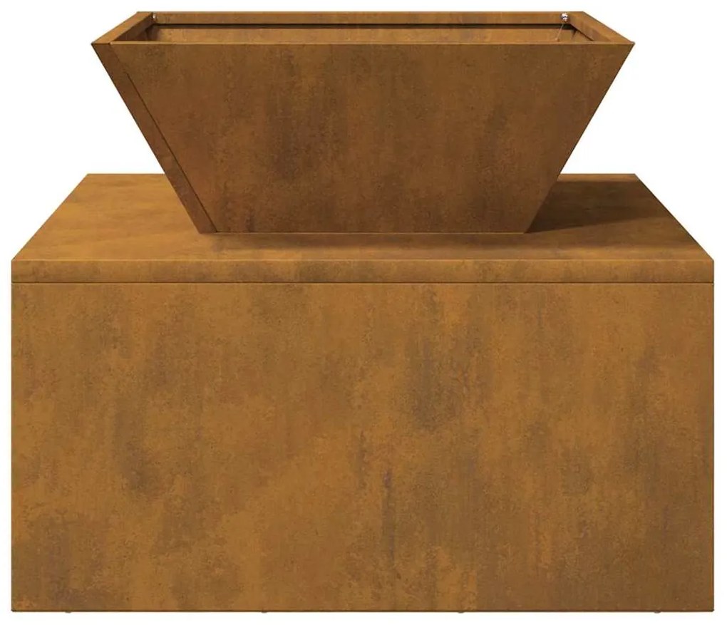 Fogo de Chão 50 x 50 x 40 cm Aço Corten