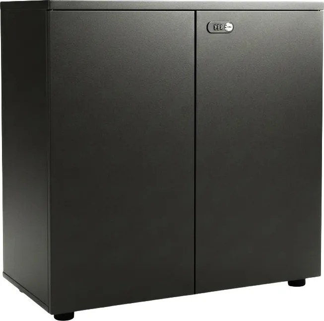 Armário de Escritório Mira Antracite 800x800x400mm – Seguro e Funcional