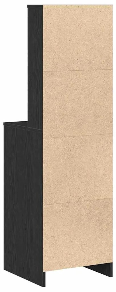 Highboard vidaXL Preto Carvalho 40x41x135 cm Madeira engenheirada