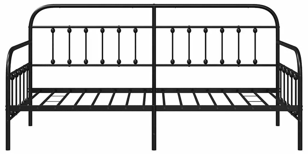 Estrutura de Daybed Preto 90x200 cm Aço