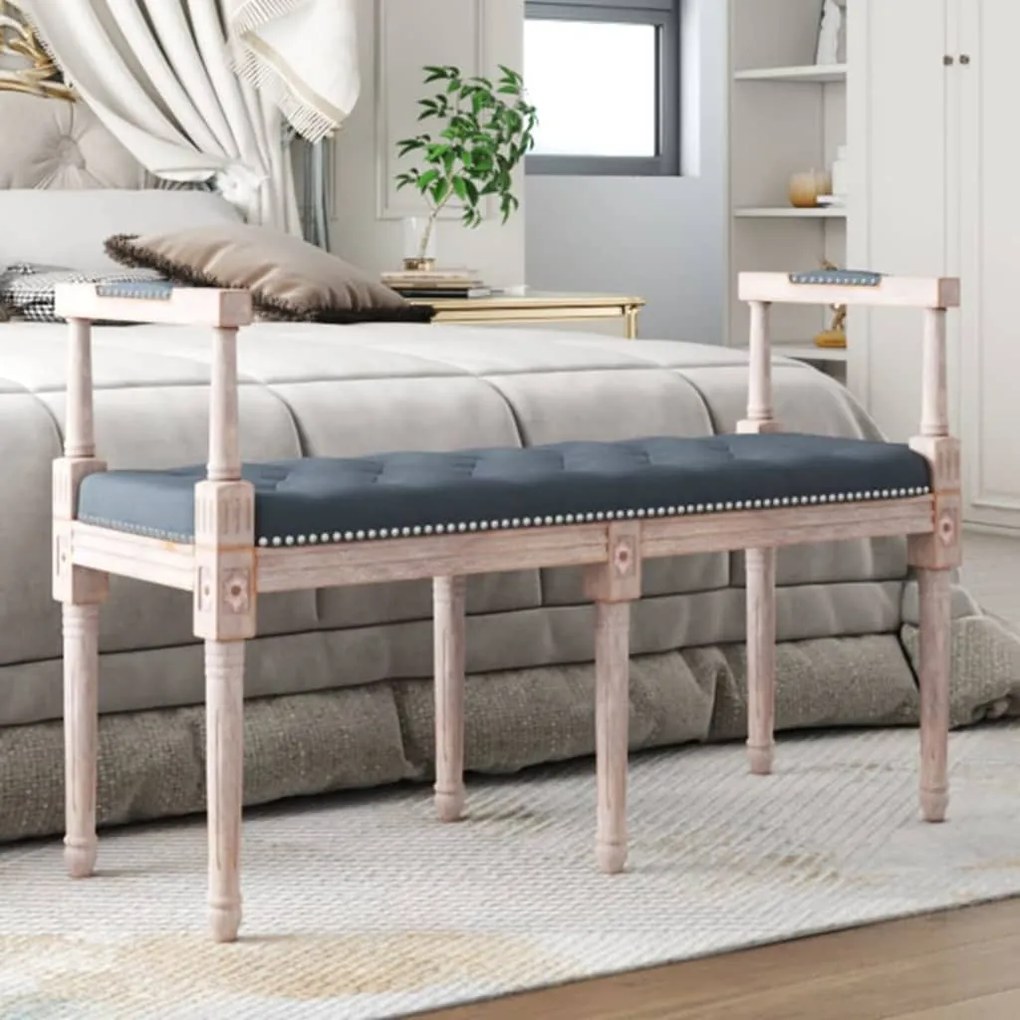 vidaXL Banco 110x40x70 cm veludo cinzento-escuro