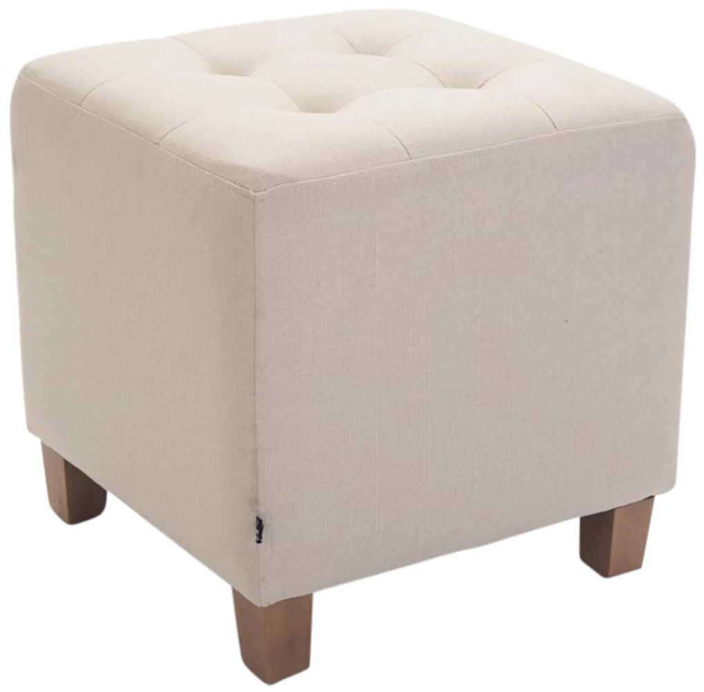 Conjunto de 2 bancos Pharao 46 x 45 x 45 cm Creme