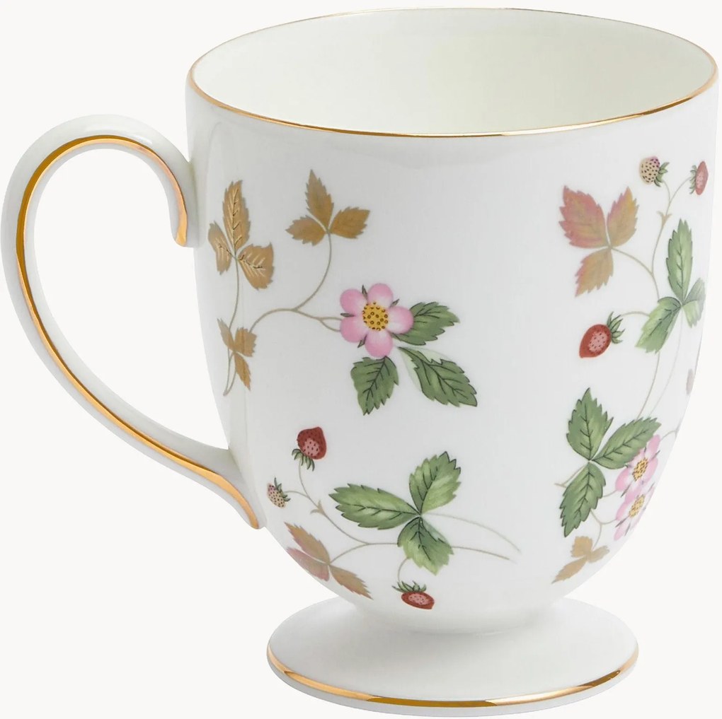 Caneca em Fine Bone China Wild Strawberry
