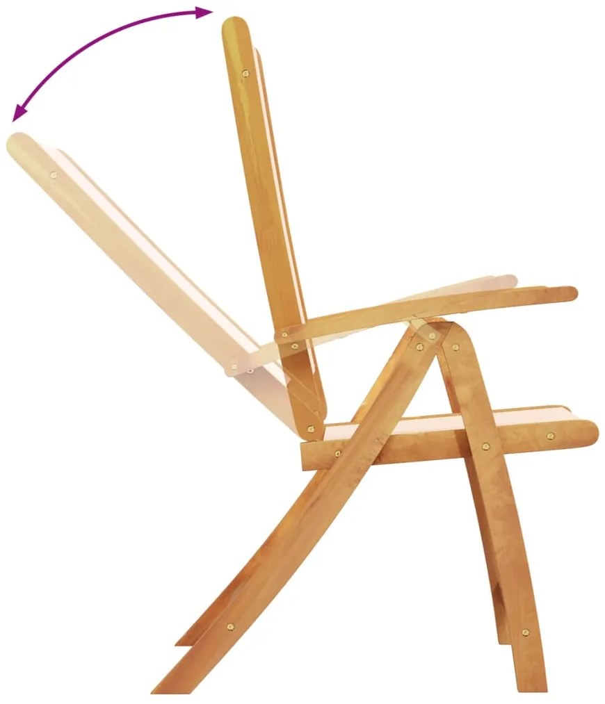 9 pcs conjunto de jantar para jardim acácia maciça e textilene