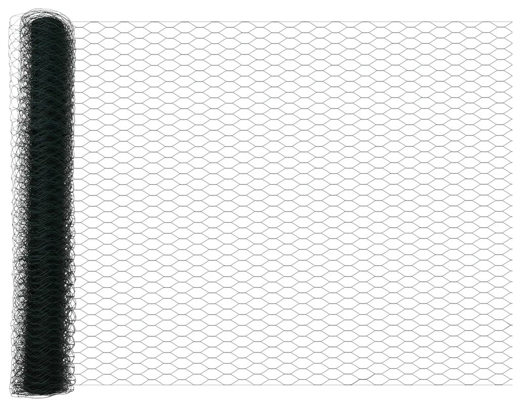 Cerca Hexagonal vidaXL Verde 0.8x50 m Aço