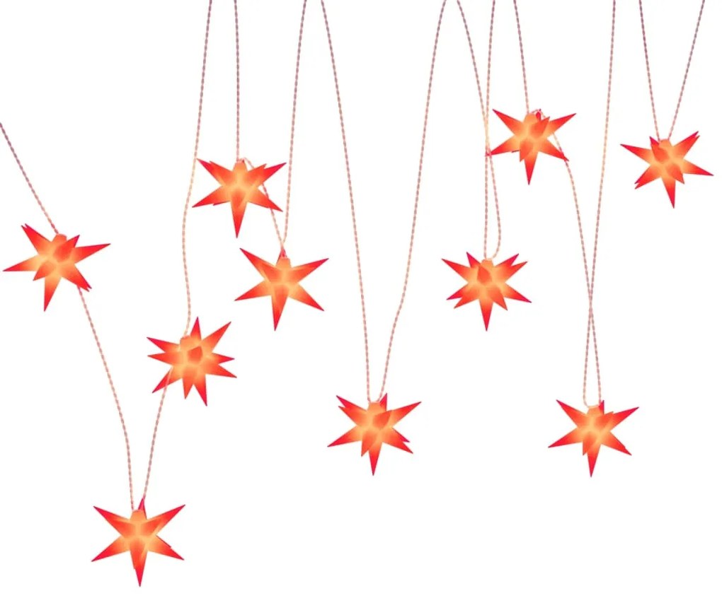 Luzes de Natal 10 LEDs 10 cm vermelho