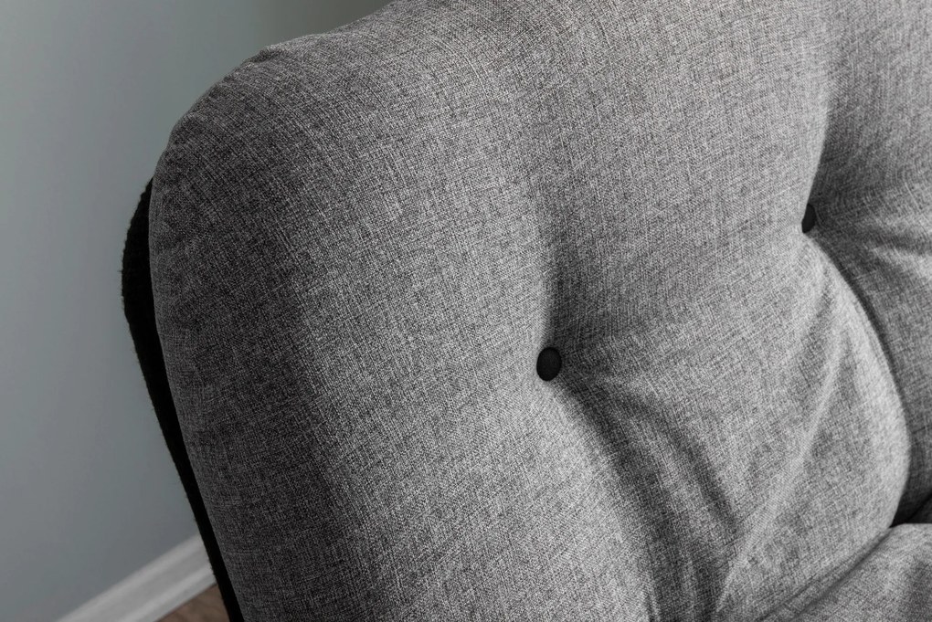 Sofá-Cama Individual Misa – Cinzento Claro – 110x70 cm