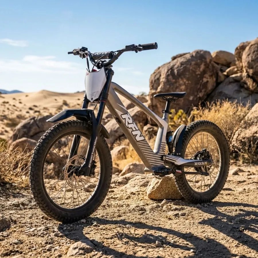 Bicicleta elétrica infantil sem pedais 750W 20" 36V 7.5Ah RXF EVO-RACING Cinzenta