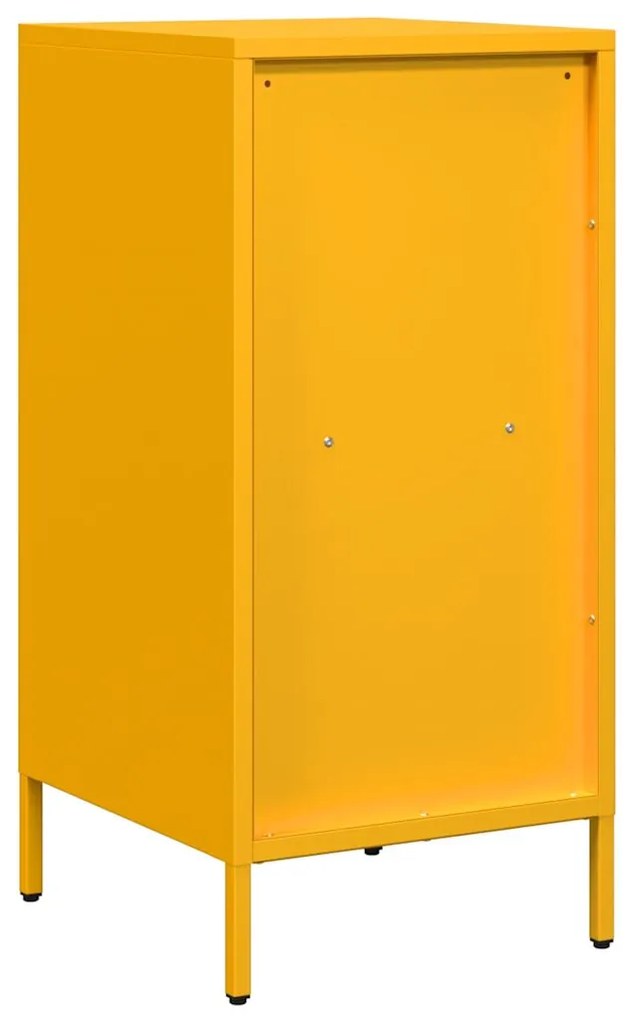 Aparador 35x39x73,5 cm aço laminado a frio amarelo mostarda