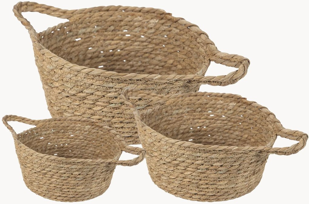 Cestos em vime Natural, conjunto de 3