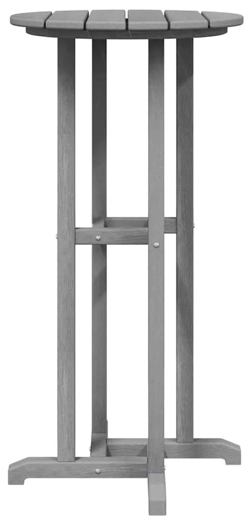 Conjunto de Bar para Jardim vidaXL 3 Peças Cinzento-claro HDPE