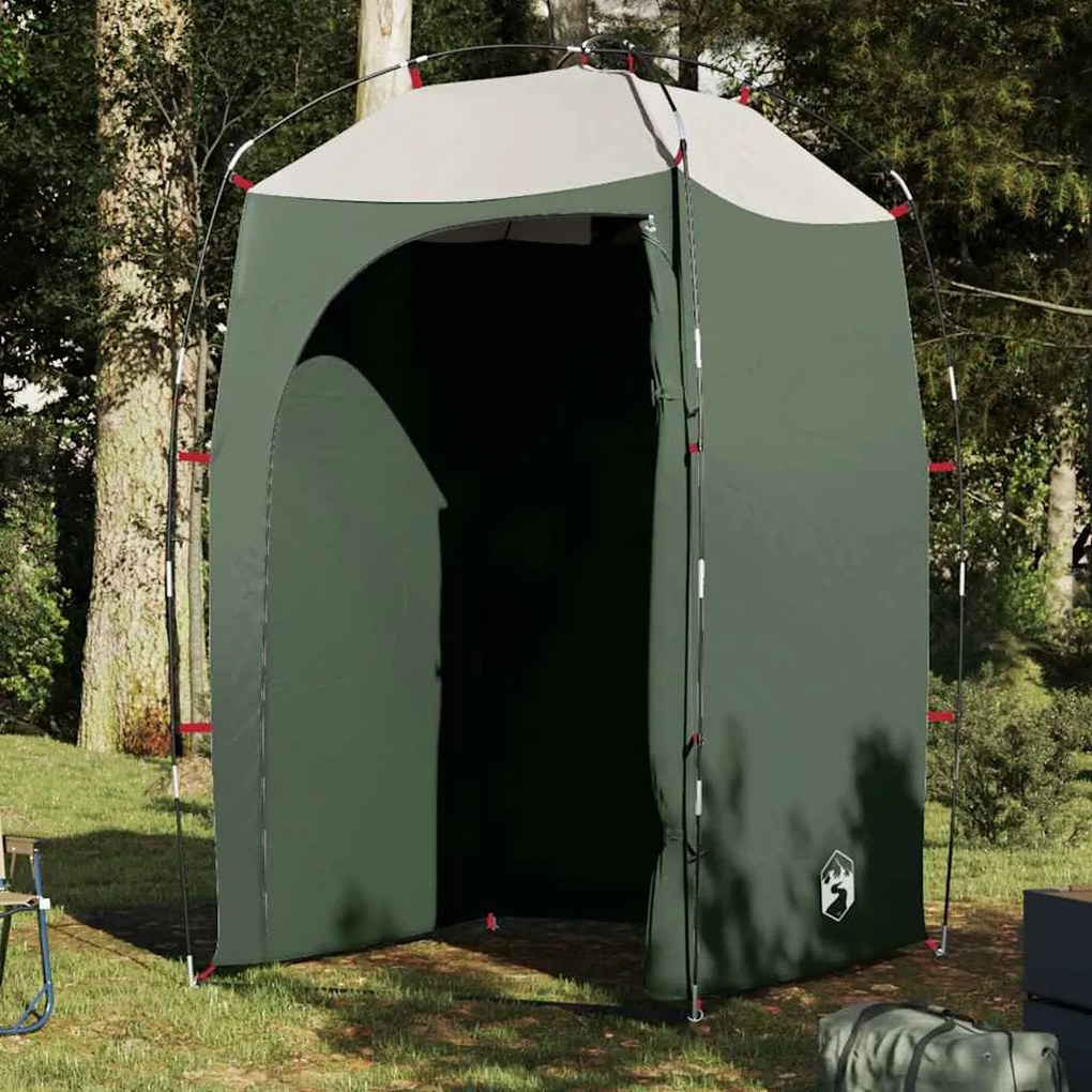 vidaXL Tenda para duche impermeável verde