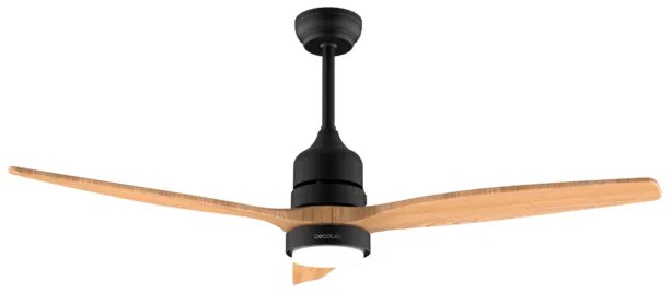 Ventoinha de teto EnergySilence Aero 5275 Black&WhiteWood  de 40 W e 52’’ com motor DC, luz LED, dupla altura, controlo remoto, temporizador e modo In