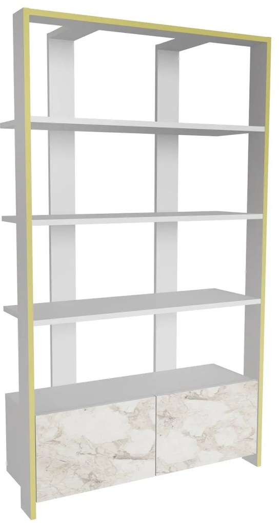 Estante Elena – Branco – 93,6 cm Largura x 160 cm Altura x 31,5 cm Pro