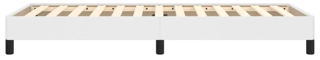 Estrutura de cama 80x200 cm couro artificial branco