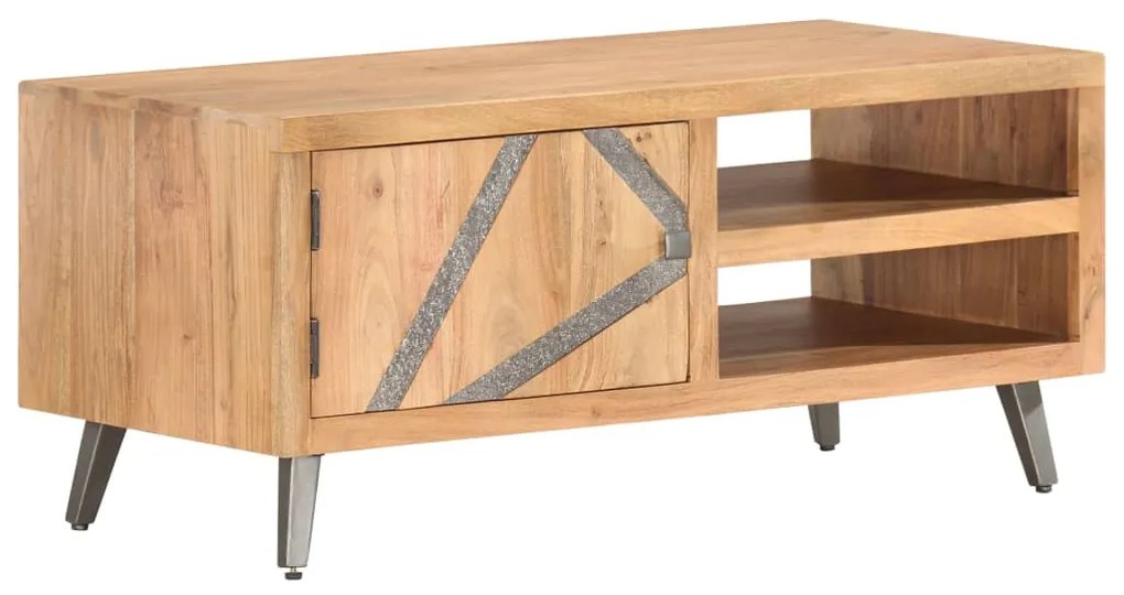 Mesa de centro 90x45x40 cm madeira de acácia maciça