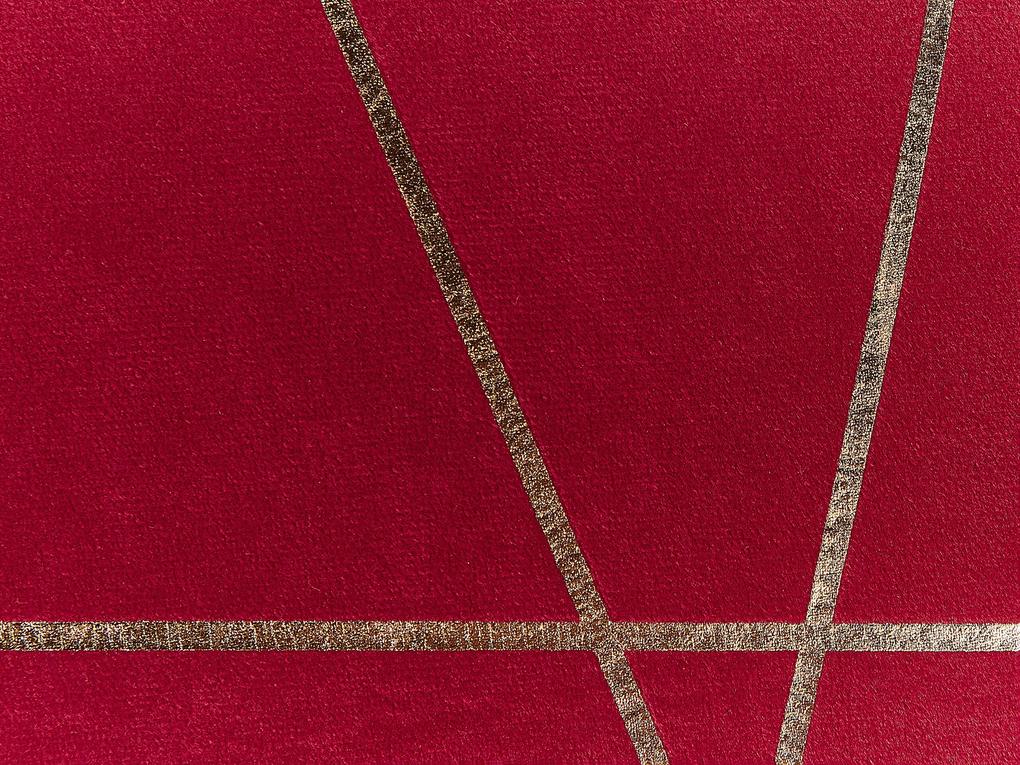 Conjunto de 2 almofadas vermelhas 45 x 45 cm PINUS Beliani