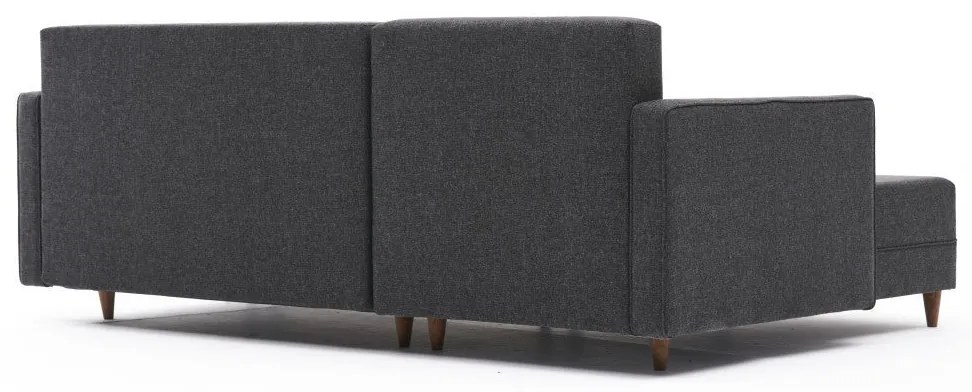 Sofá-Cama de Canto Aydam – Antracite – 215x80x150cm