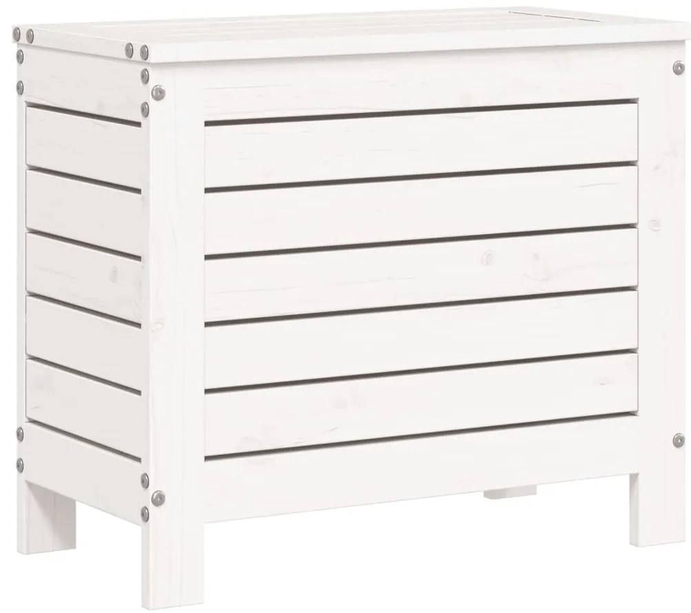 7 pcs conjunto de sofás para jardim pinho maciço branco