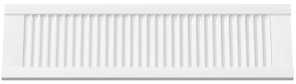 Portas de armário 4 pcs design de persiana 99x29,5 cm branco