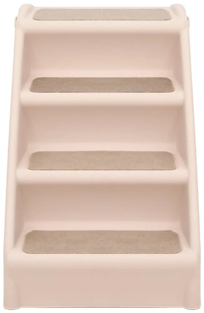 Escadas para cães dobráveis 62x40x49,5 cm cor creme