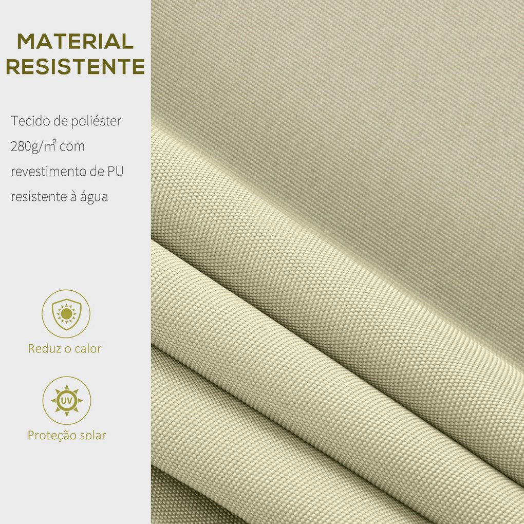 Toldo Manual Dobrável de Alumínio Toldo para Varanda com Ângulo Ajustá