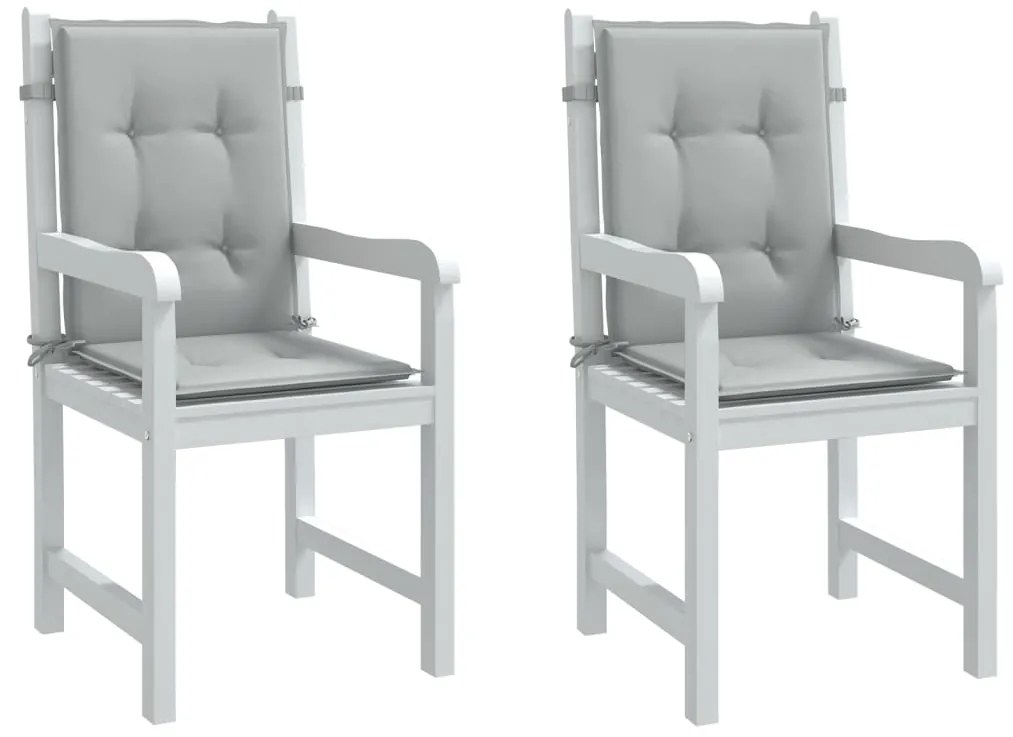 vidaXL Almofadões lombares cadeiras 2pcs 100x50x4 cm mesclado tecido