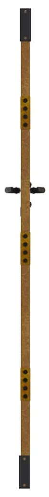 Portão de jardim 85x175 cm aço corten design erva