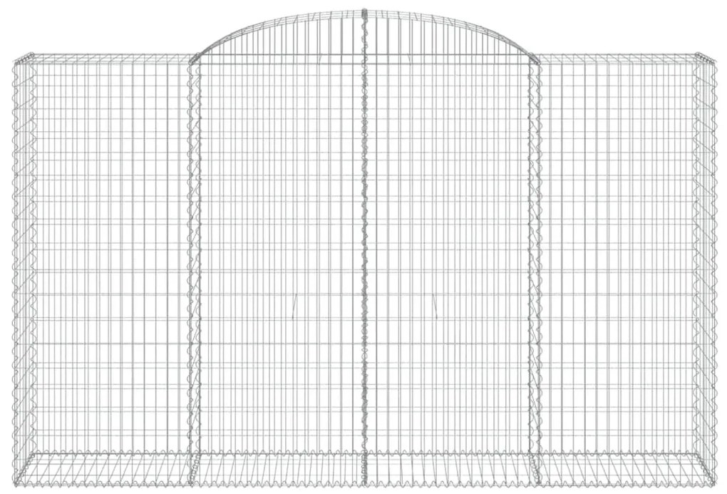 Cestos gabião arqueados 2pcs 300x50x180/200cm ferro galvanizado