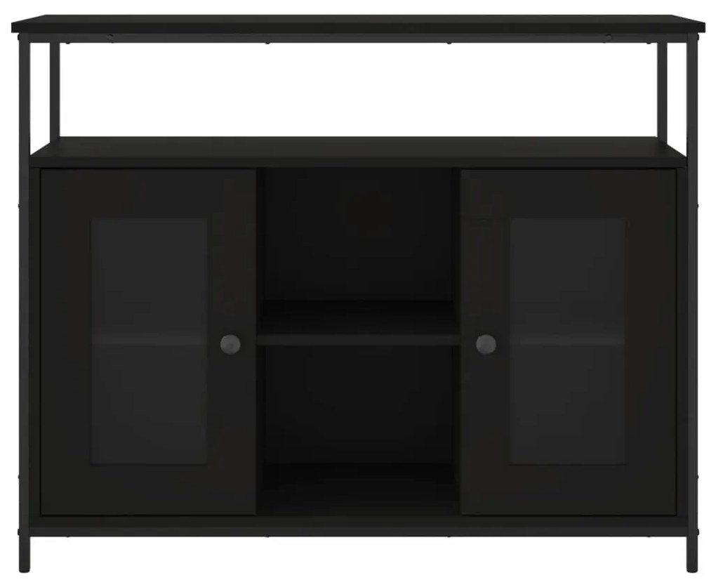 Aparador 100x35x80 cm derivados de madeira preto