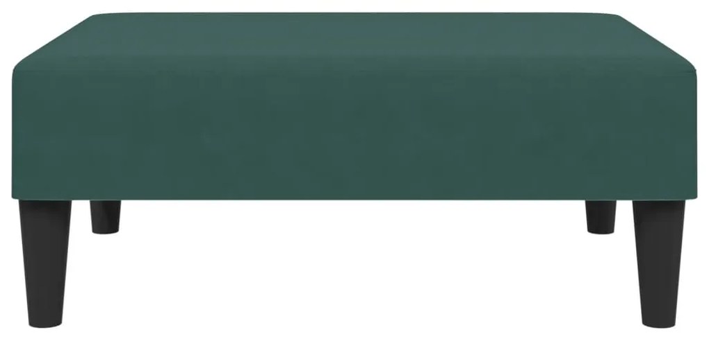 2 pcs conjunto de sofás com almofadas veludo verde-escuro