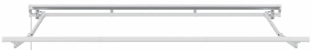 Toldo Retrátil Manual Antracite e Branco 350x200 cm