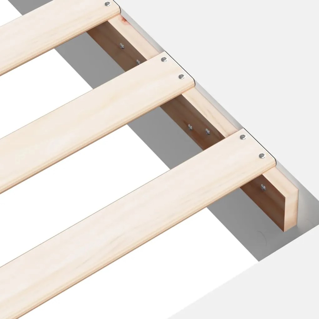 Estrutura de cama 75x190 cm derivados de madeira branco