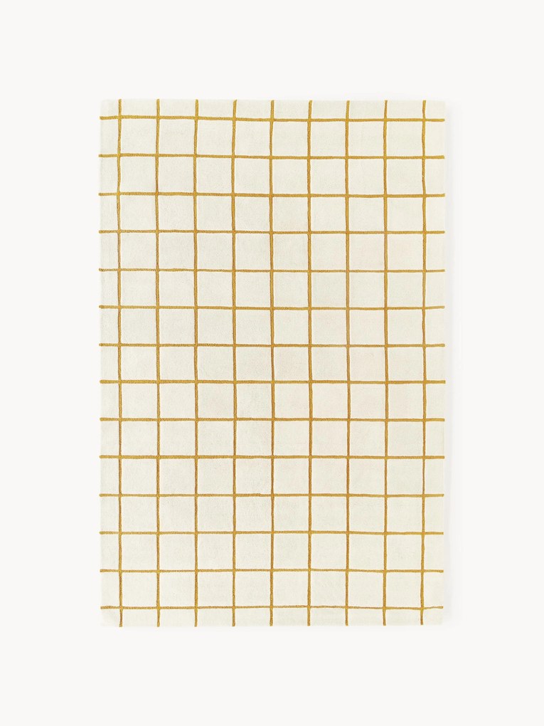 Tapete em lã artesanal com relevo Kallie