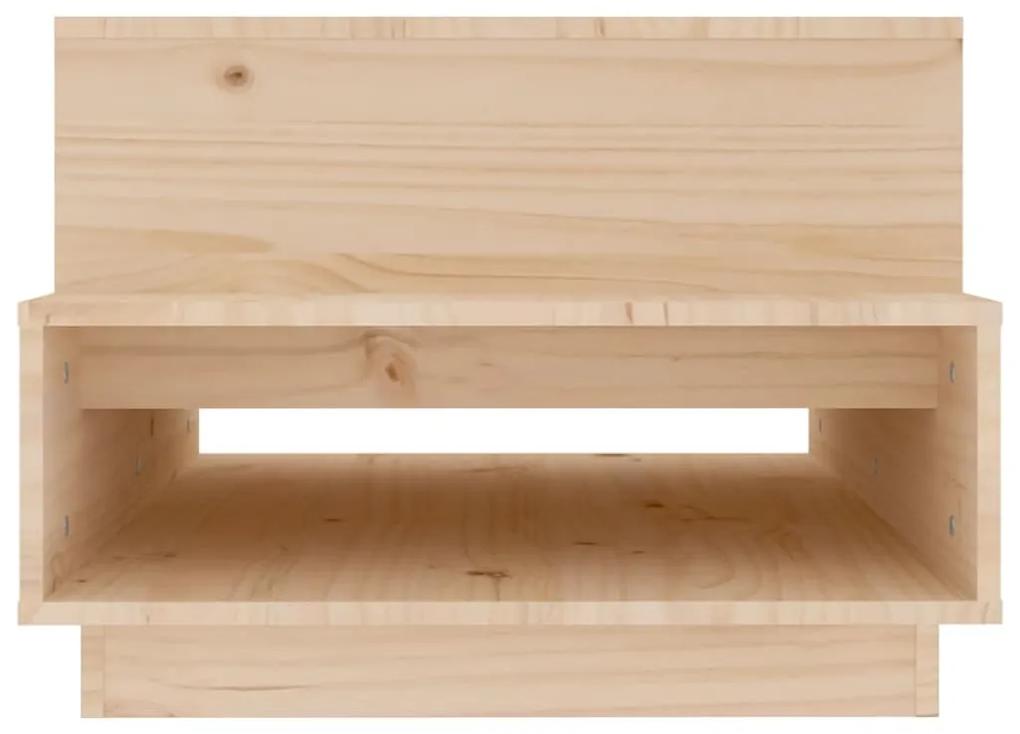 Mesa de centro 80x55x40,5 cm madeira de pinho maciça