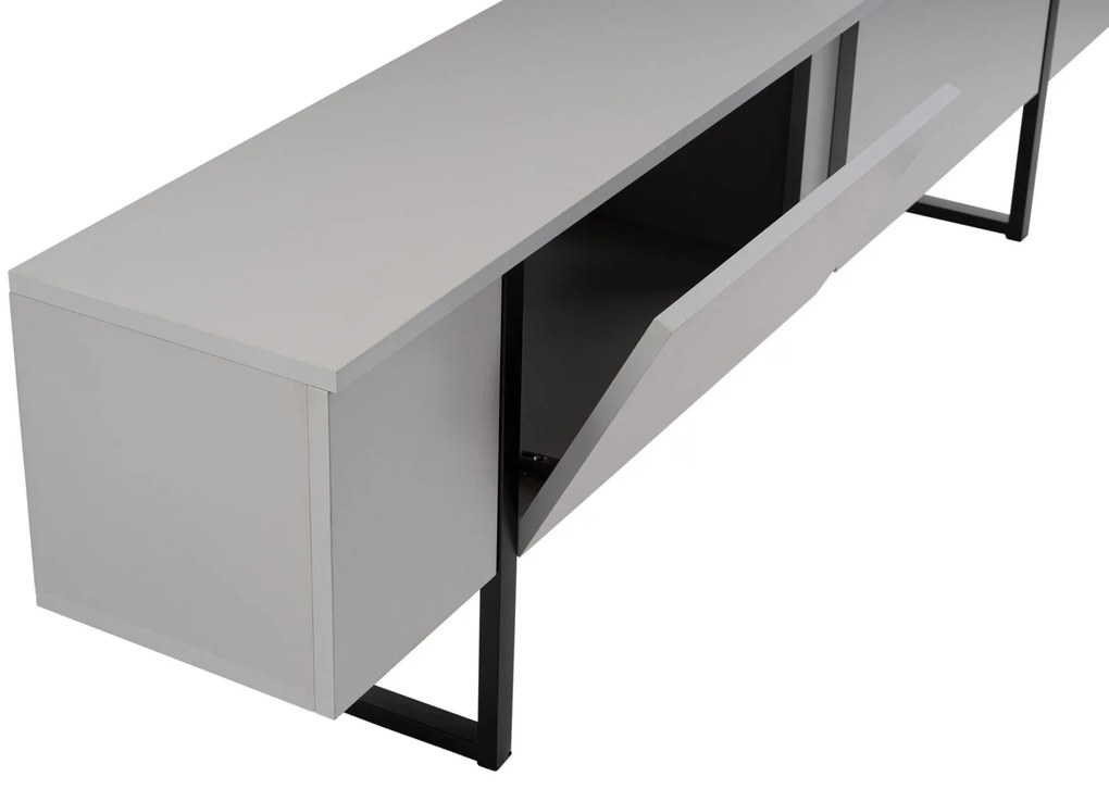 Móvel para TV Serenity - Cinza Preto - 180x50x29,5 cm