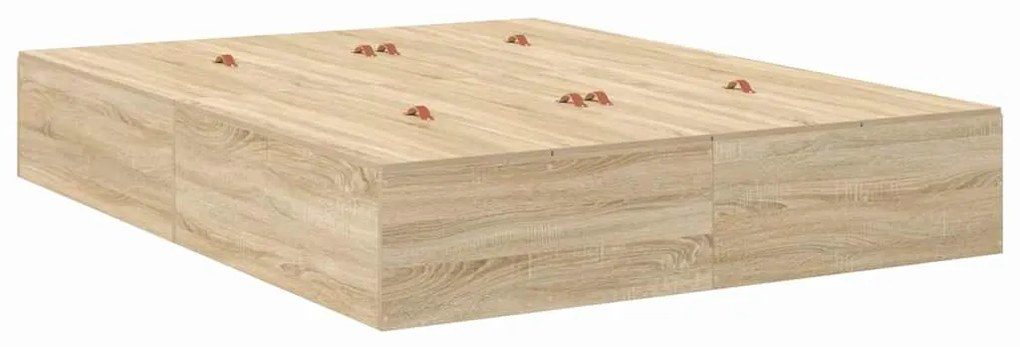Estrado de Cama Storage em Carvalho Sonoma 140x200 cm