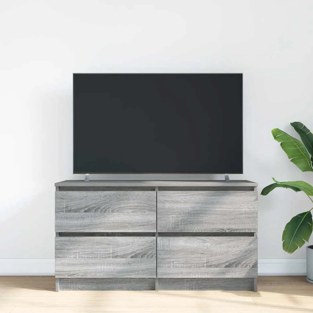 Móvel de TV 100x35x54 cm derivados de madeira cinzento sonoma