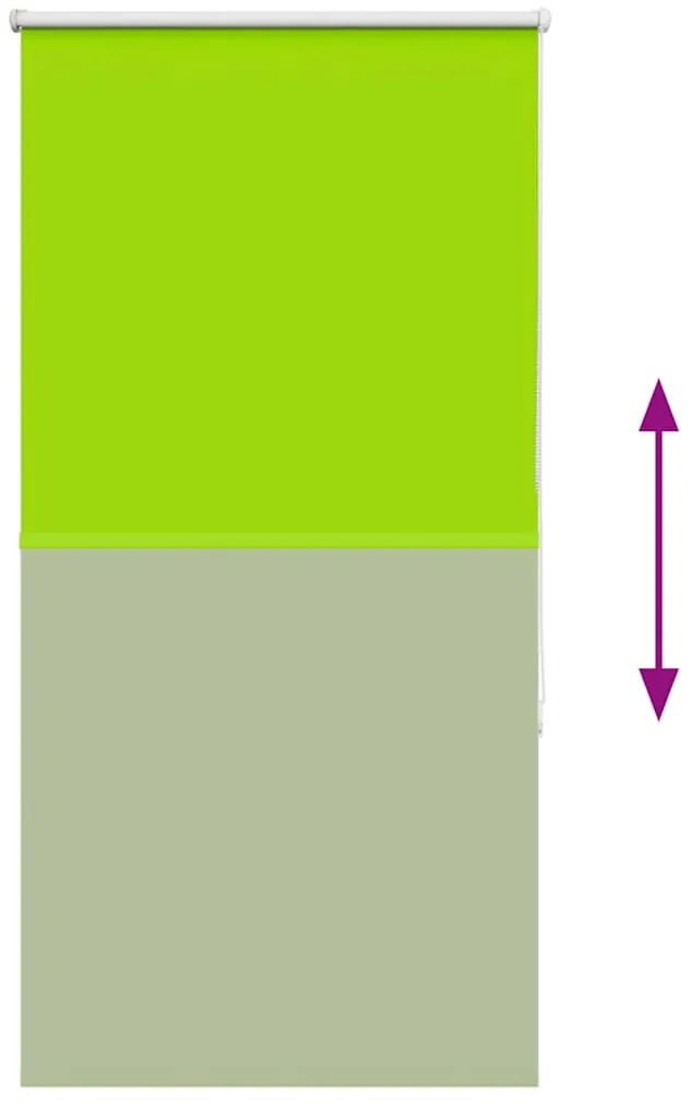Persiana de enrolar 70x130 cm largura tecido 65,7 cm poliéster