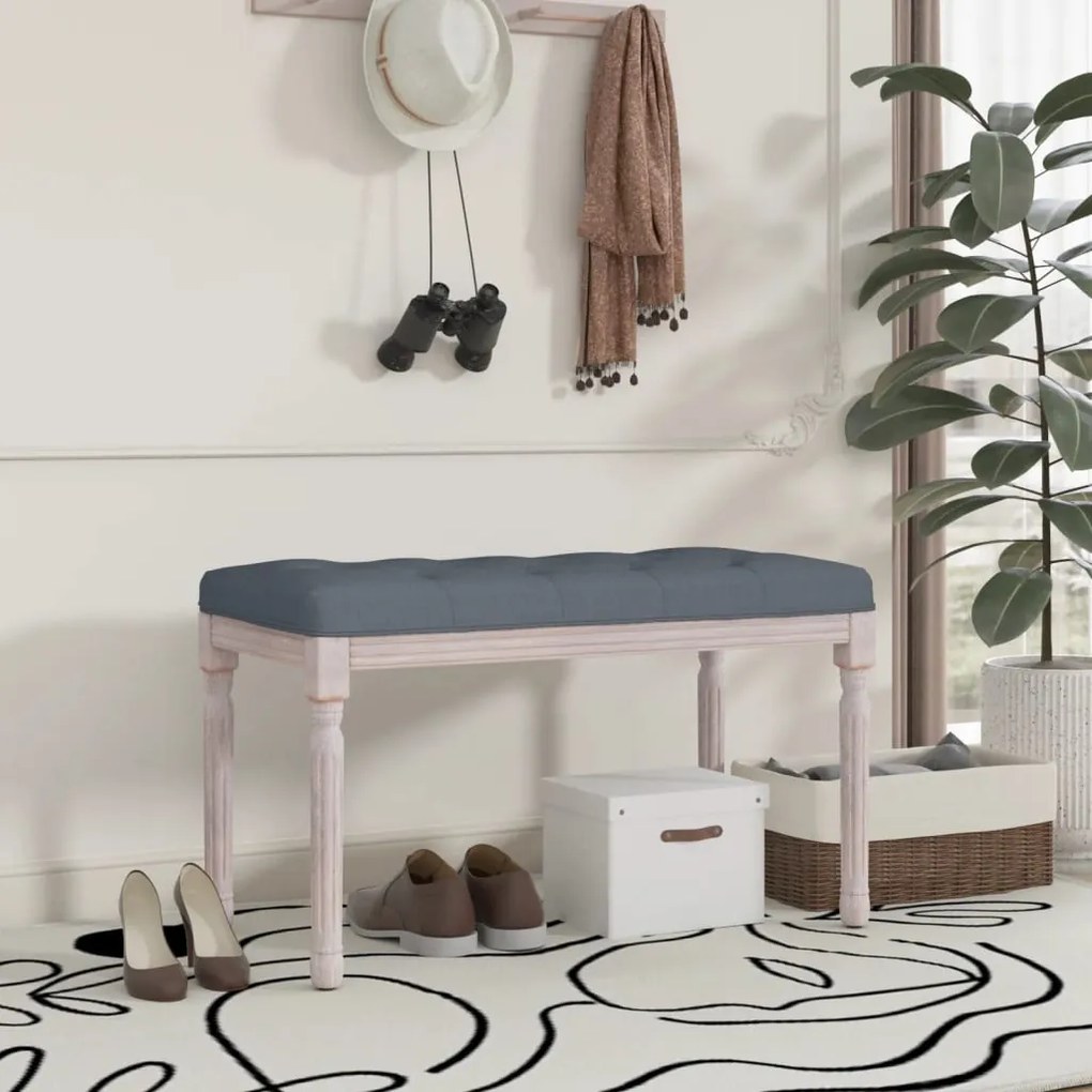 344447 vidaXL Banco 80x40x49 cm veludo cinzento-escuro